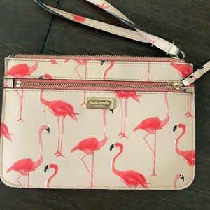 Kate Spade Flamingo Wristlet
